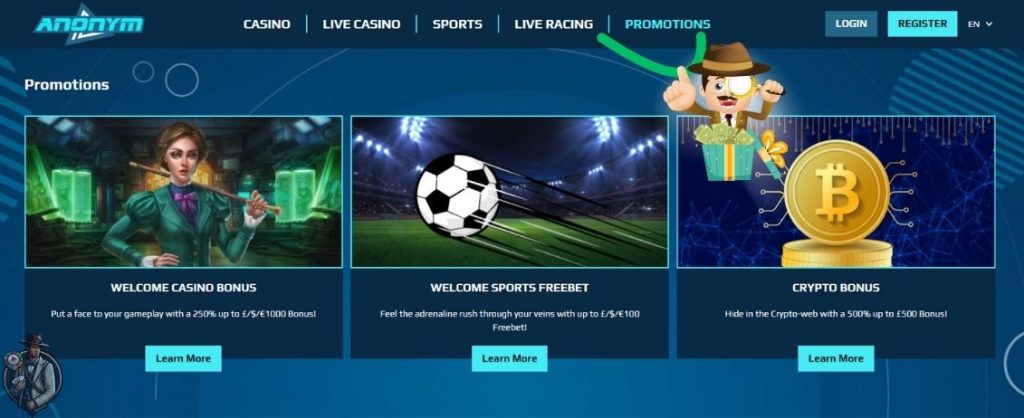 Anonym Bet Casino bonus
