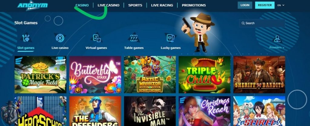 Anonym Bet Casino spellen