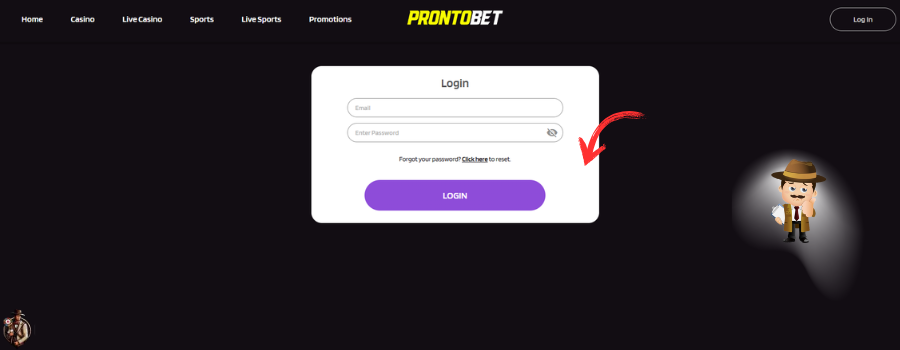 Prontobet Casino inloggen