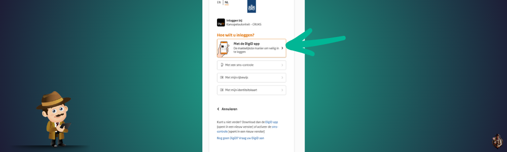 Registratieproces bij CRUKS