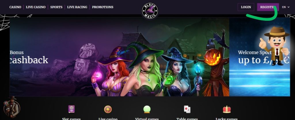 black magic casino