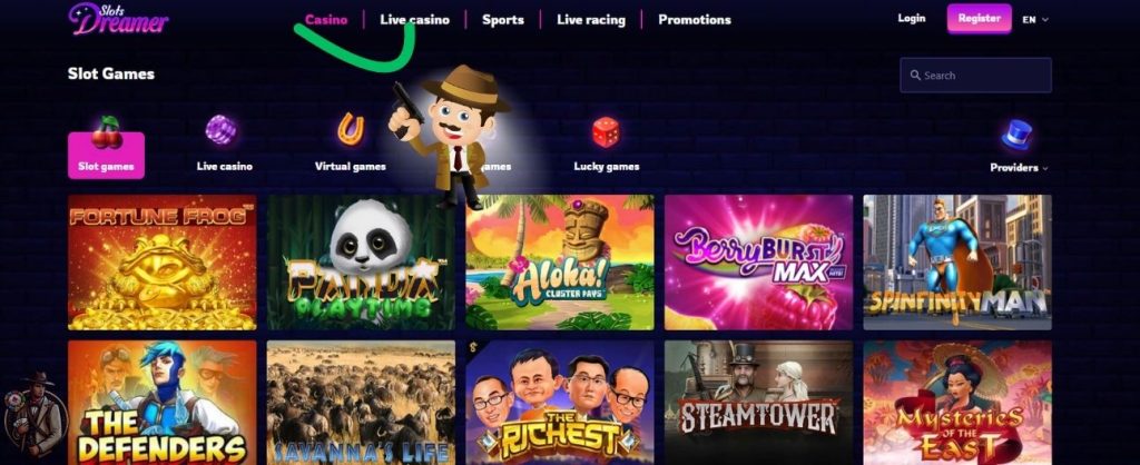 slots dreamer casino spellen