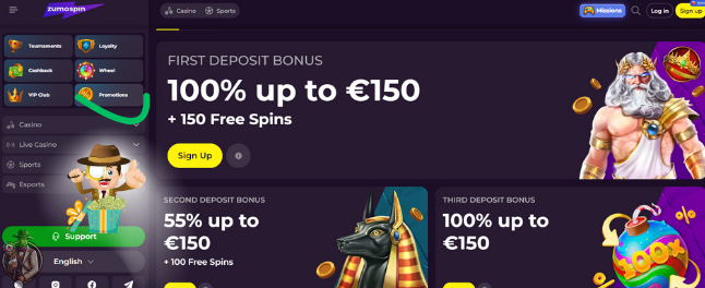 zumospin casino bonus