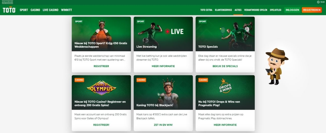 Toto casino bonus