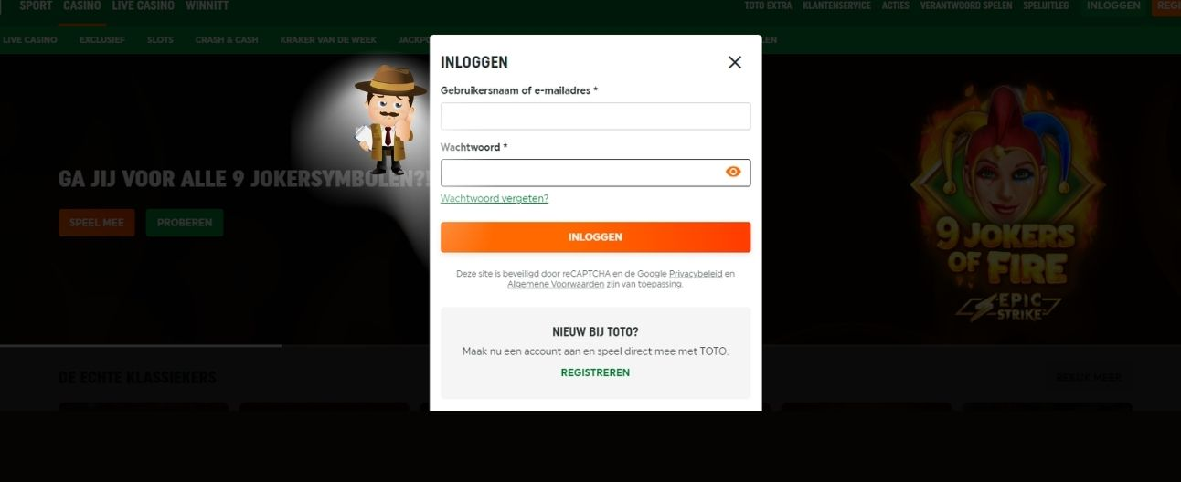 Toto casino login