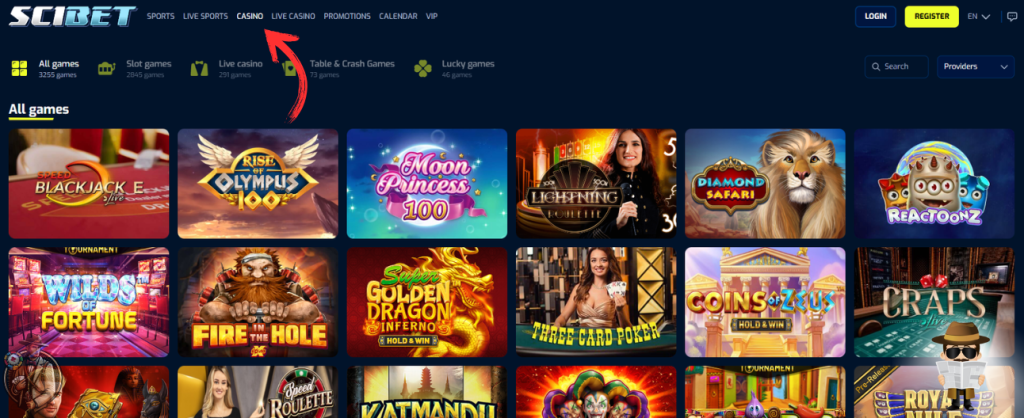 Scibet casino slot