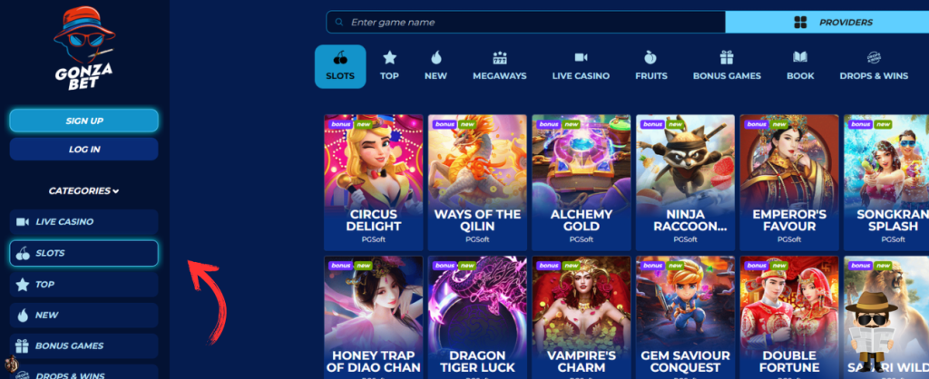 Gonza Bet casino slot
