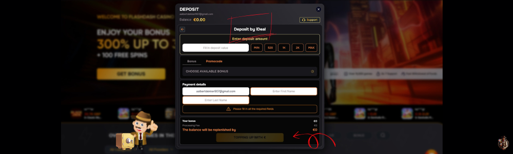 Minimale storting bij ideal casino