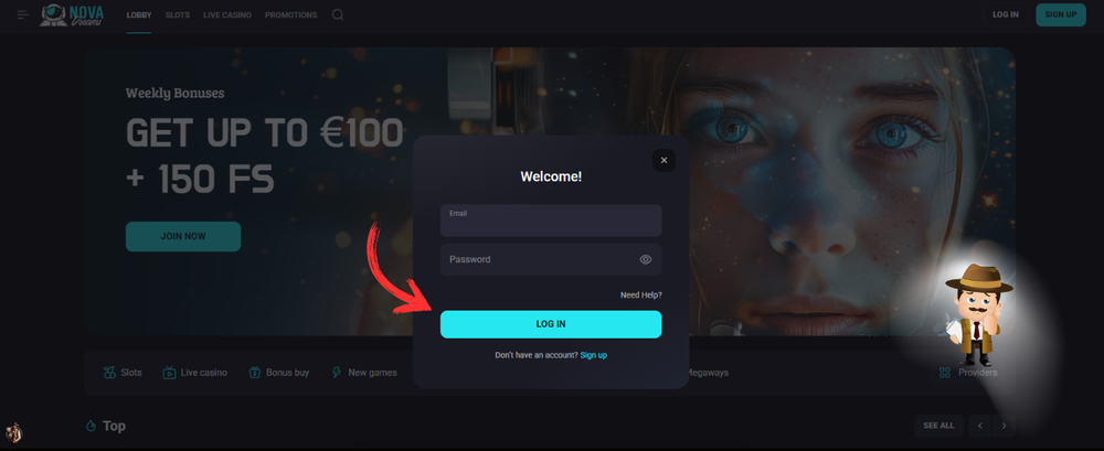 Nova Dreams Casino inloggen