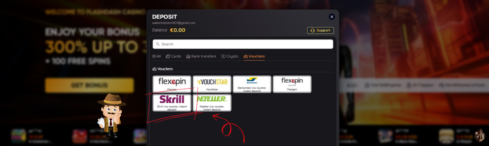 Storten bij skrill casino