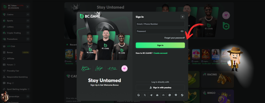BC.Game Casino inloggen