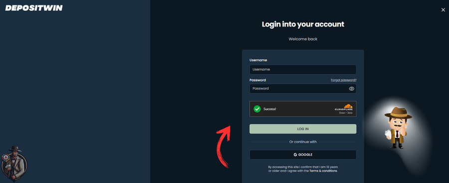 DepositWin Casino inloggen
