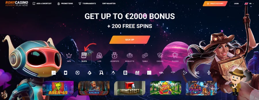 Rony Casino Spellen