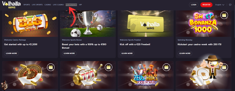 Valhallawins Casino bonus