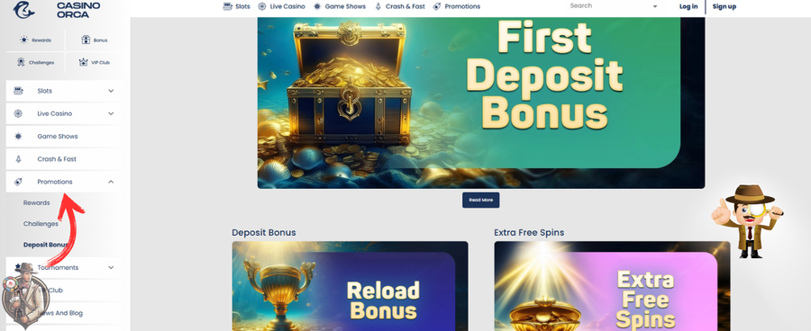 Orca casino bonus