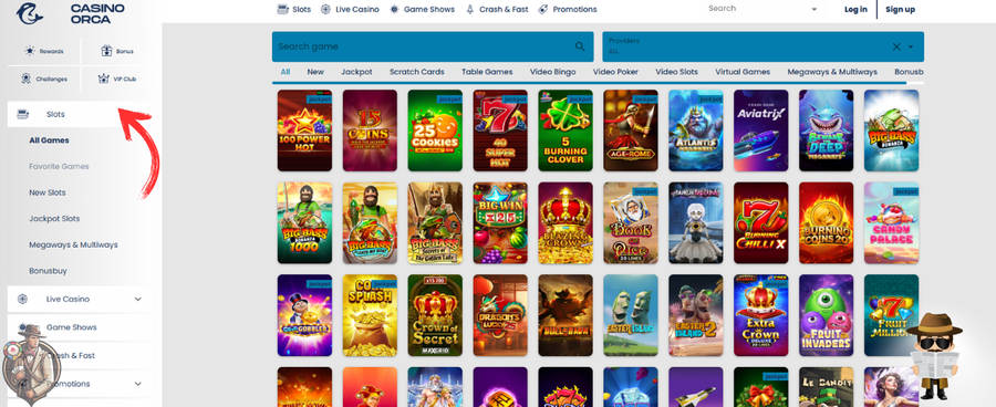 Orca casino slot