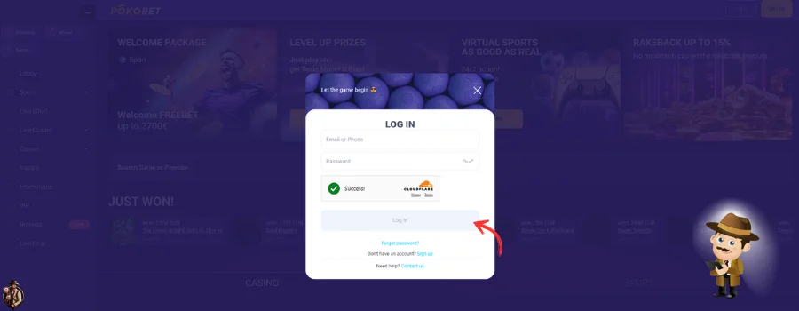 Pokobet Casino inloggen