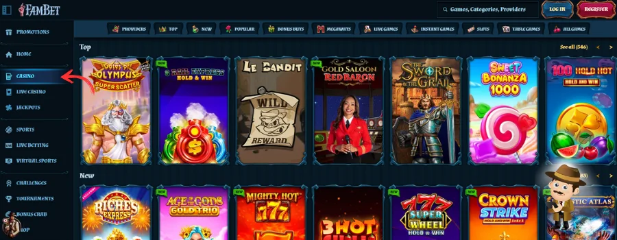 Fambet Casino Spellen