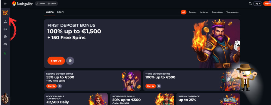 BlazingWildz Casino bonus