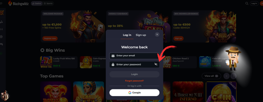 BlazingWildz Casino inloggen