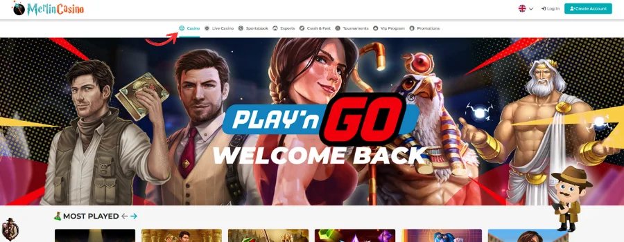 Merlin Casino Spellen