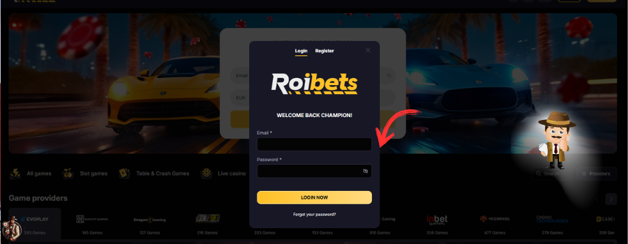 Roibets Casino inloggen
