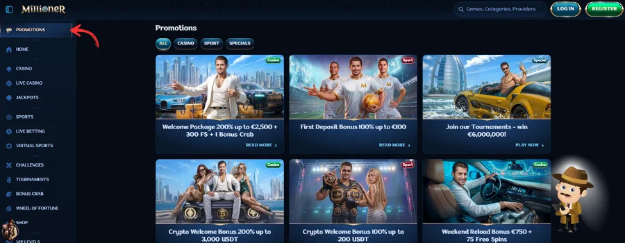 Millioner Casino Bonus