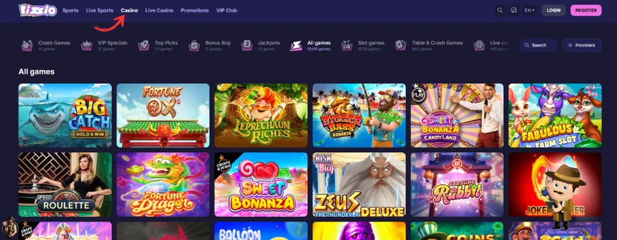 Rizzio Casino Spellen