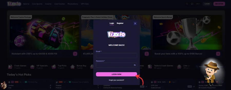 Rizzio Casino inloggen