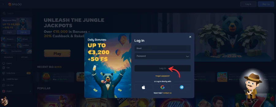 Baloo Casino inloggen