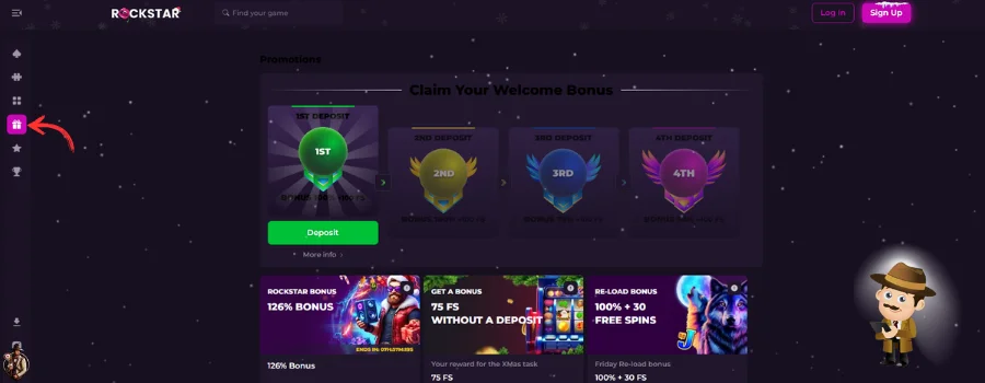 Rockstar Casino bonus