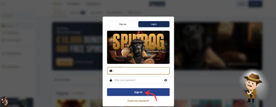 Spindog Casino inloggen