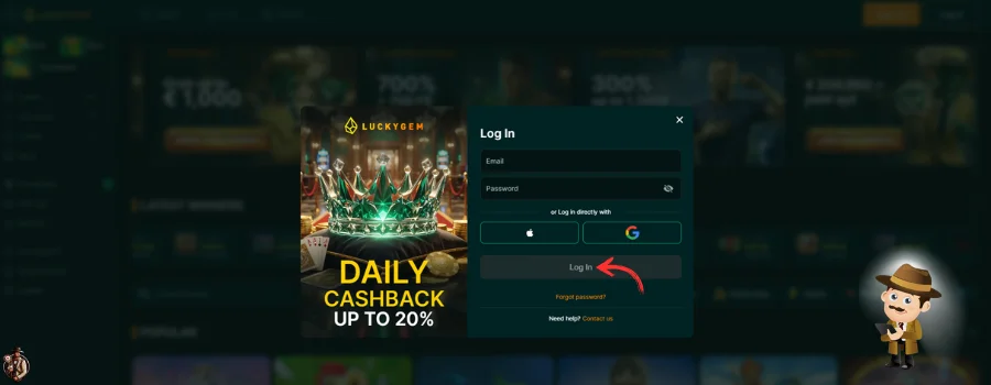 LuckyGem Casino inloggen