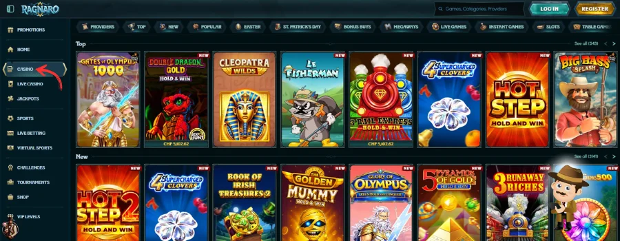 Ragnaro Casino Spellen