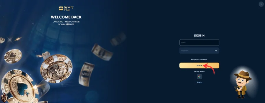 Revery Casino inloggen