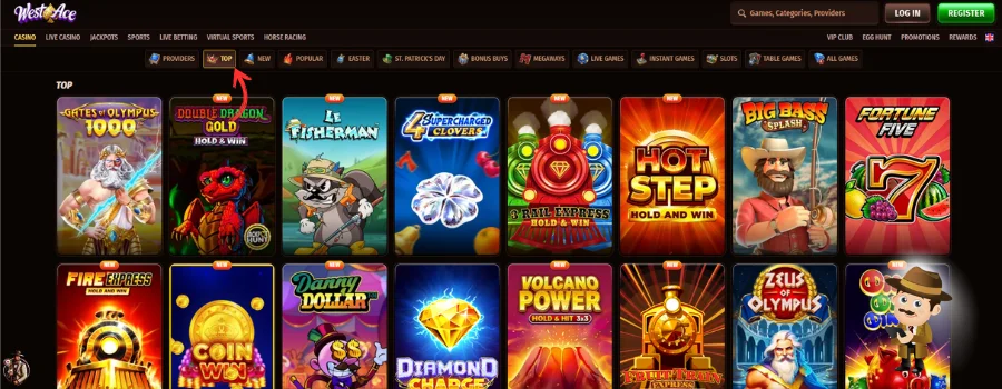 West Ace Casino Spellen