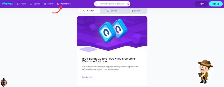 Winnerz Casino bonus