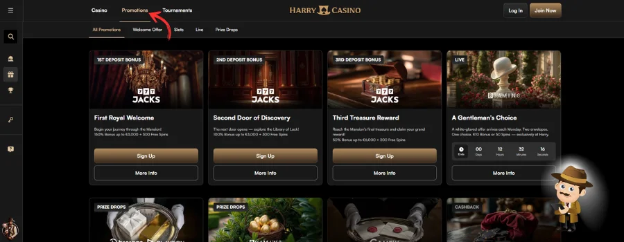 Harry Casino bonus
