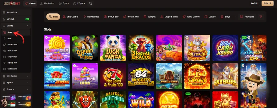 Legionbet Casino Spellen
