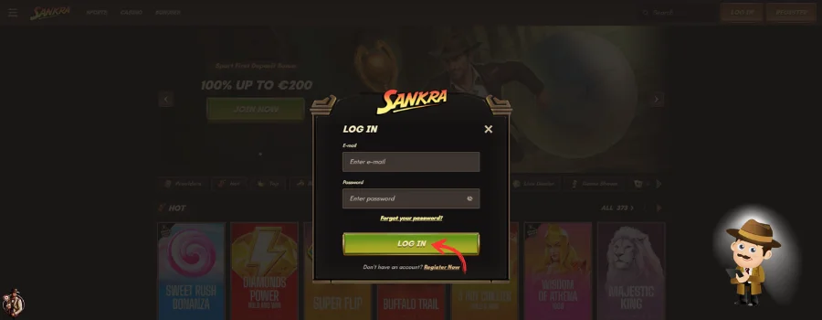 Sankra Casino inloggen