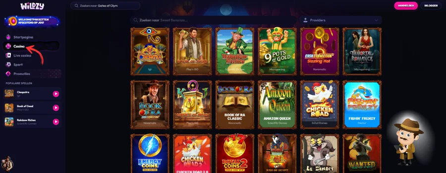 Widzly Casino Spellen