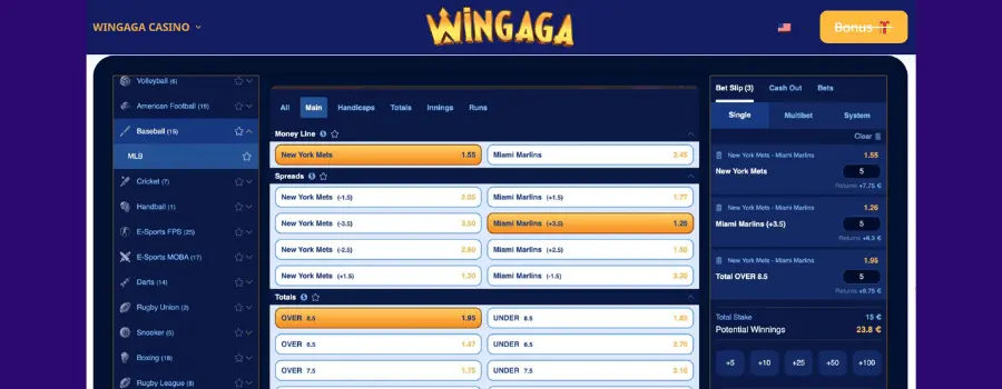 Wingaga sportsbetting
