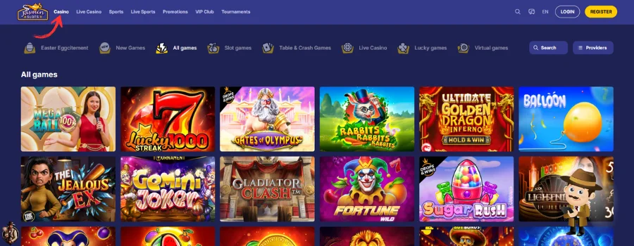 Jasmin Slots Casino Spellen