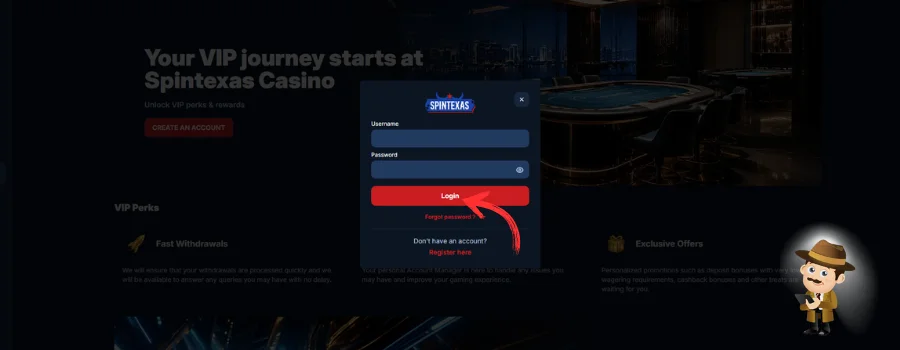SpinTexas Casino inloggen