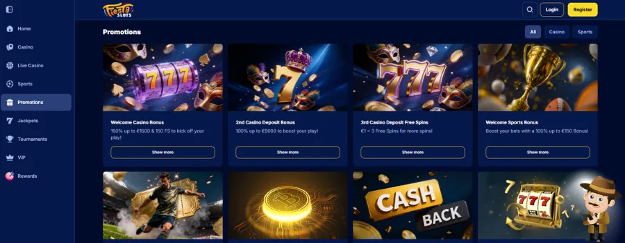FiestaSlots Casino bonus