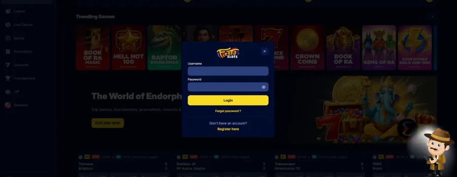 FiestaSlots Casino inloggen