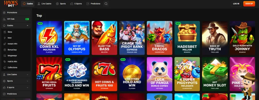 HadesBet Casino Spellen